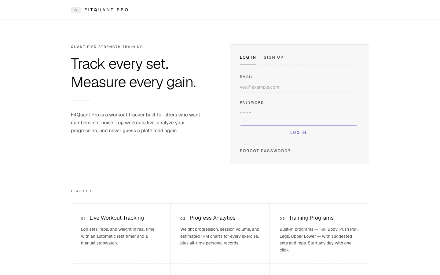 FitQuant Pro — screenshot 1 of 2