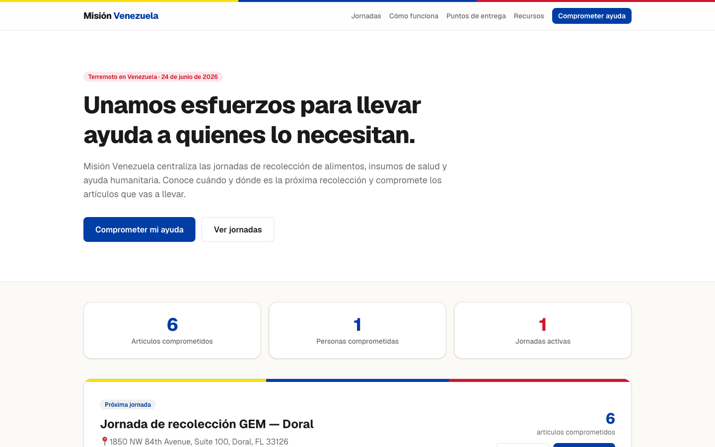Misión Venezuela — screenshot